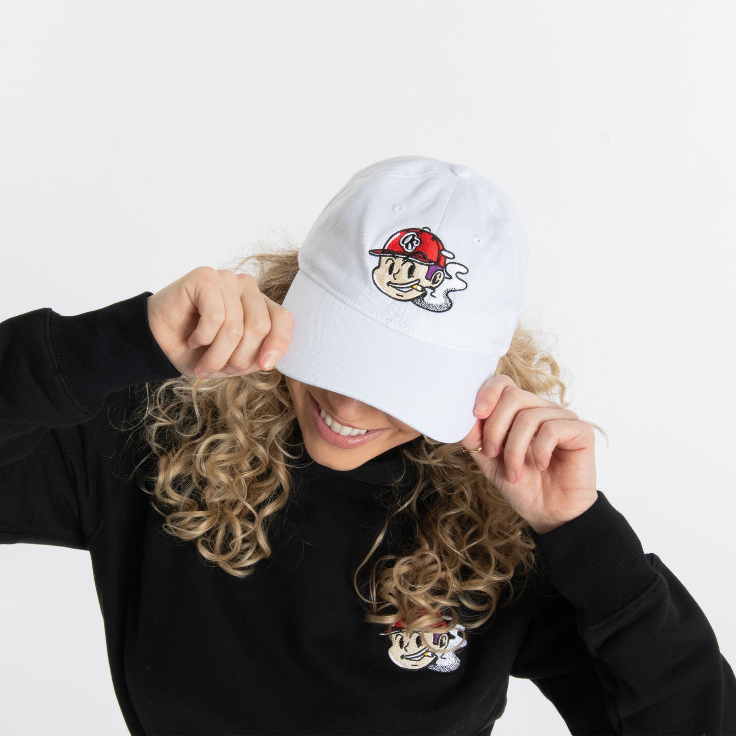Mascot Dad Cap White