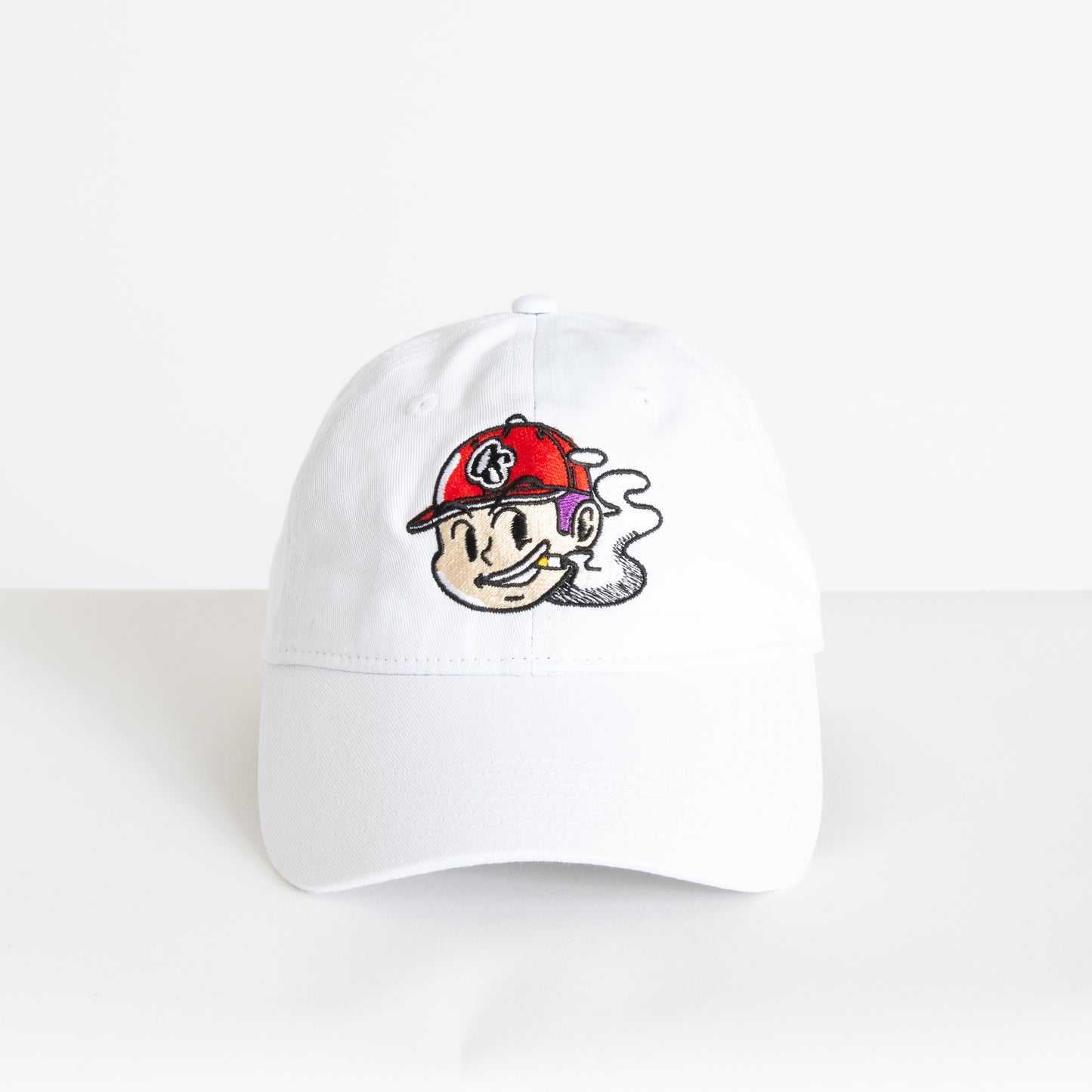 Mascot Dad Cap White
