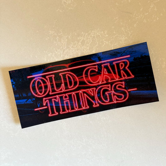 Old Car Things Sticker