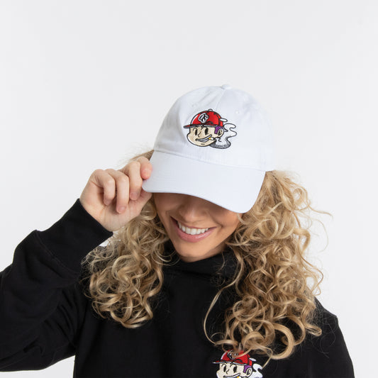 Mascot Dad Cap White