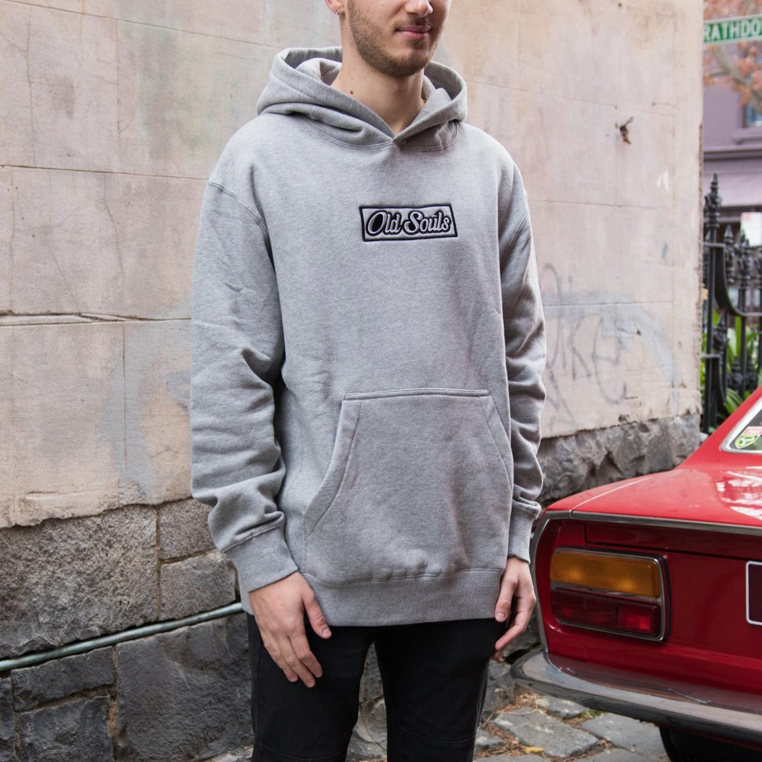 Box Logo Hoodie Grey